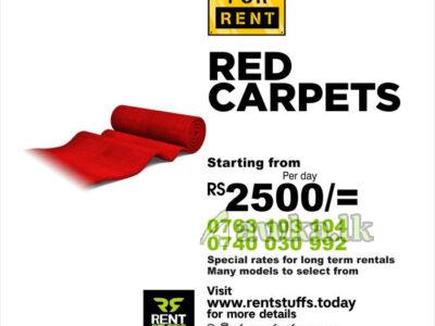 Red Carpets for rent