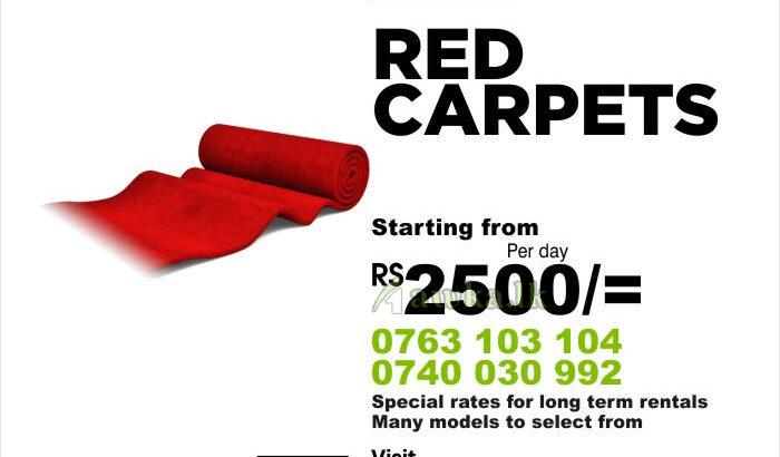 Red Carpets for rent