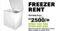 Chest Freezer Rent