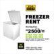 Chest Freezer Rent