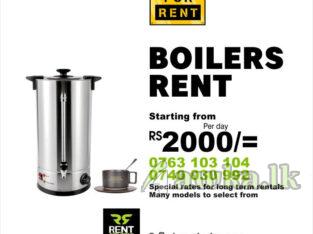 Water Boiler Rent