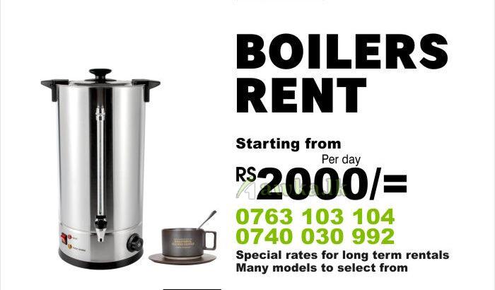 Water Boiler Rent