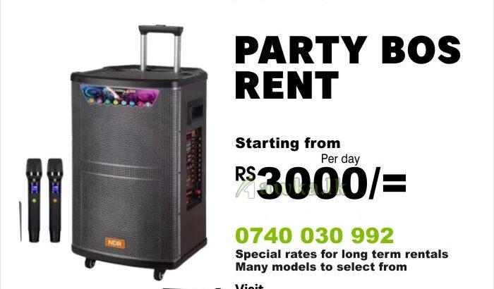 “Party box Rent”