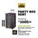 “Party box Rent”
