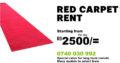 Red carpet rental