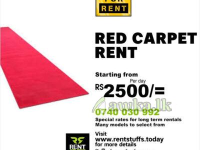 Red carpet rental