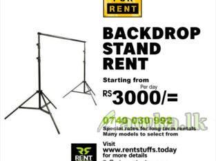 Backdrop stand rent