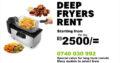 Deep fryers rental