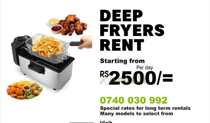 Deep fryers rental