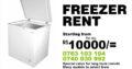 Freezer for rent