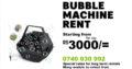 Bubble machine rental