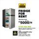Fridges for rent